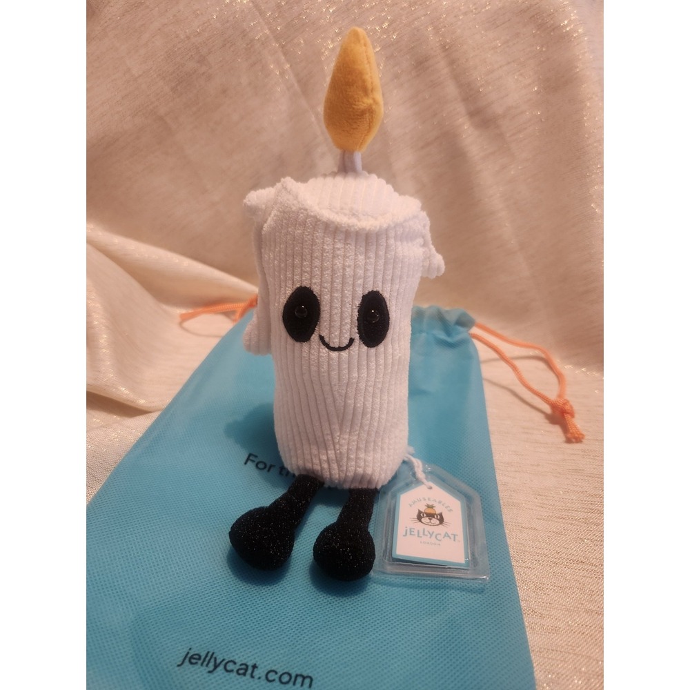 Jellycat Amuseables Flickerty Candle Plush Authentic NEW w/ Tags + Dust Bag